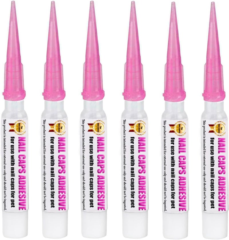 YMCCOOL 10pcs of Special Pet Nail Adhesive Glues & 20pcs of Applicator Tips for Cat Nail Caps and Dog Nail Caps - Image 2